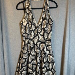 Bebé  Black and White Patterned Dress